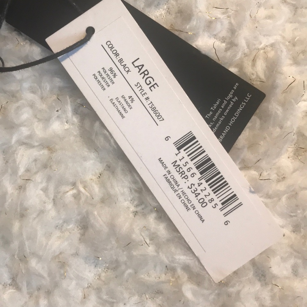 Tahari Sport Bra Black S NWT - Picture 4 of 6